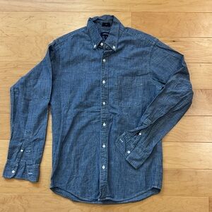 J. Crew Men’s Chambray Button-Down Shirt - small